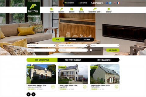 Mise en ligne du nouveau site internet BPS Immobilier
